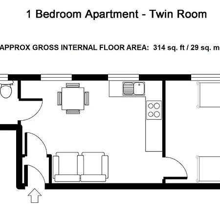 Апартаменты Serviced Lettings - Beaufort Court