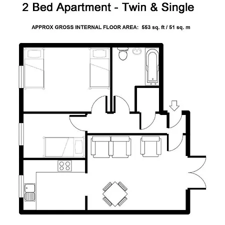 Serviced Lettings - Beaufort Court * Bristol